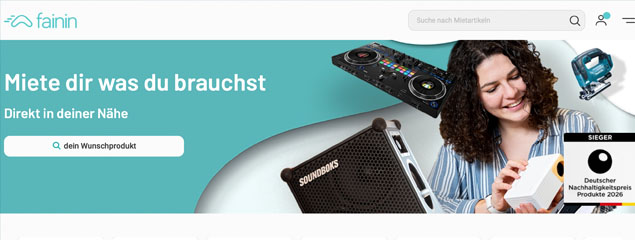 Mieten statt kaufen?! Mit fainin geht’s!